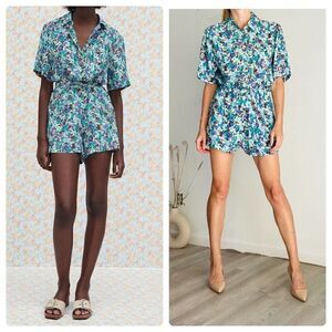Zara floral jumpsuit new medium
